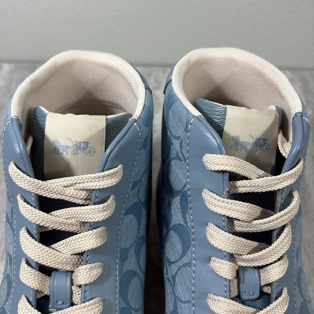 Coach Clip High Top Sneaker, Men’s sz 11, Cornflower Blue - Picture 5 of 13